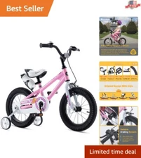 Safer Kids Bike: 14 Inch, Handbrake, Coaster Brake, Sporty Design, Ages 3-12