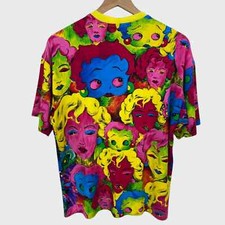 T-shirt vintage 1991 VERSACE Jeans Couture Andy Warhol Betty Boop Marilyn Monroe