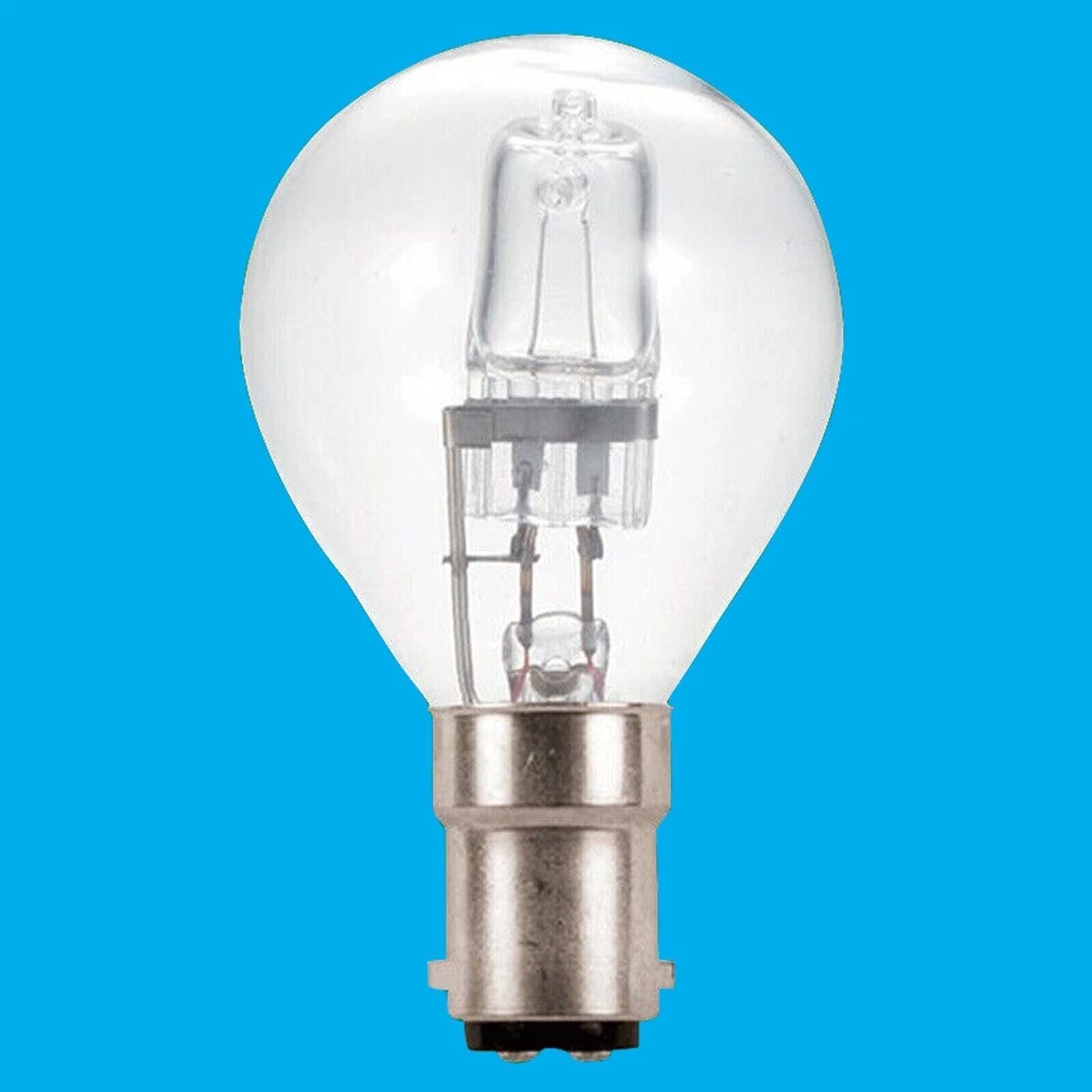 2x 33W 40W Halogen Dimmable Clear Golf G45 Mini Globe Light Bulb Lamp SBC B15