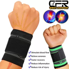 Wrist Hand Brace Support Compression Strap Carpal Tunnel Sport Arthritis Running