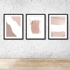 Neutral Bursh Strokes Abstract Wall Art Print Picture 1 Or Set Of 3