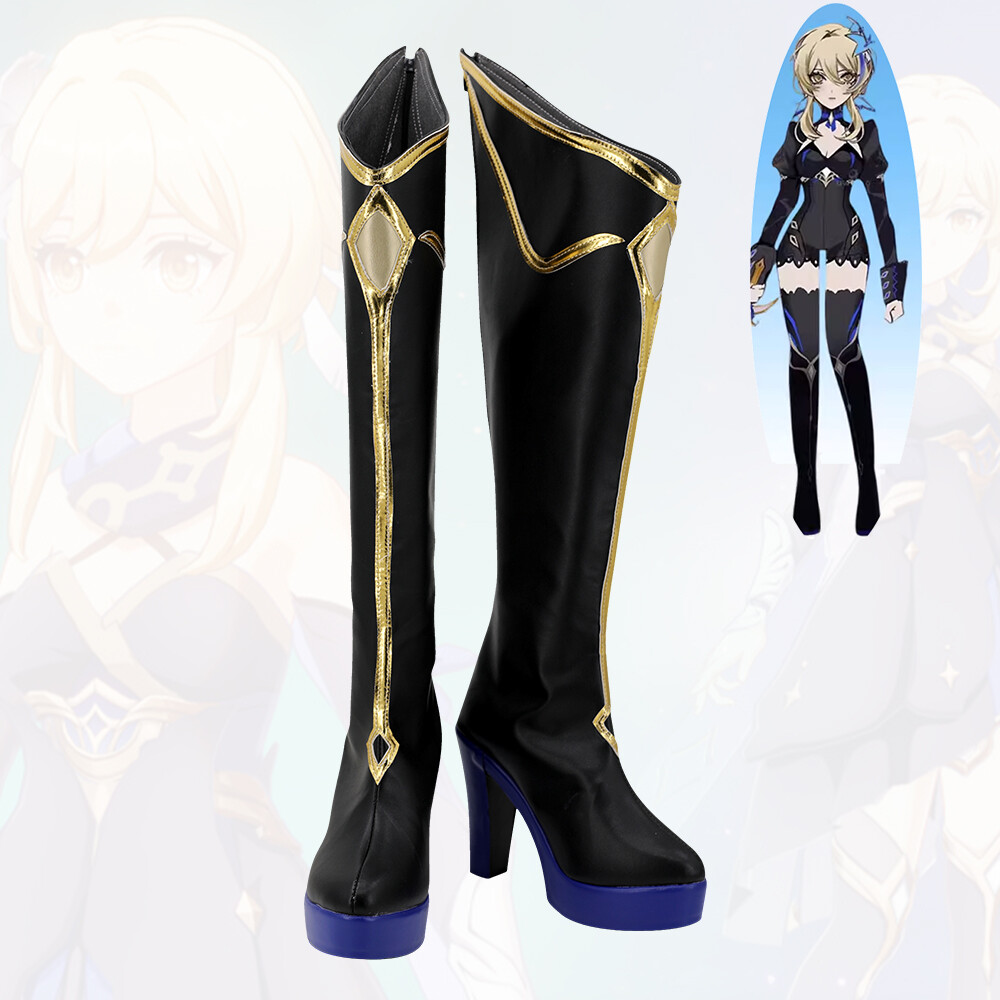 Genshin Impact Charlotte Cosplay Schoenen voor Halloween, Anime en Game Conventies(42