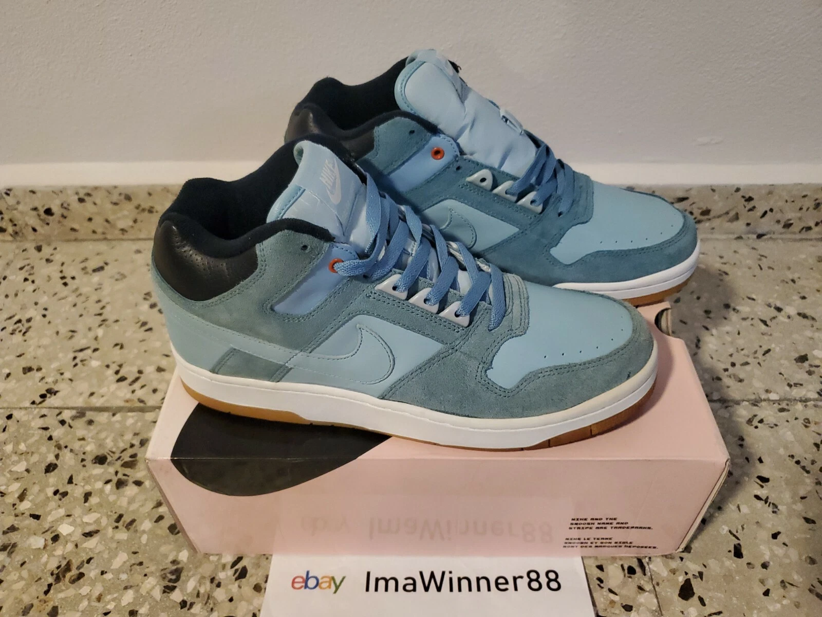 Nike Sb Delta Force 3/4 Supreme Aspen 309958 001 taille 10,5 neuf avec défauts