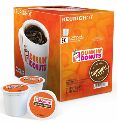 X88 Dunkin' Donuts Original Coffee Pod K-Cups Med Roast X4 22
