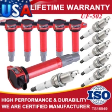 Set of 6 Spark Plug and Ignition Coil Pack for Dodge Chrysler 3.5L 4.0L UF-502
