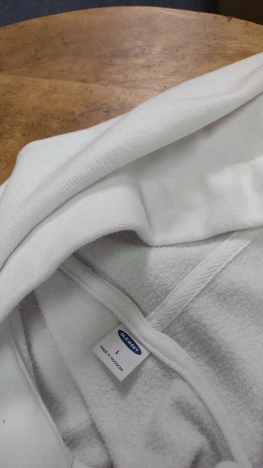 Sudadera con Capucha Old Navy IT Blanca Tiger Love Fiercely Para Mujer Talla L Callally Foto 4 de 4