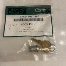 COMPX TIMBERLINE C100LP-105T-14A Lock Cylinder 1/2 in Keyed Alike