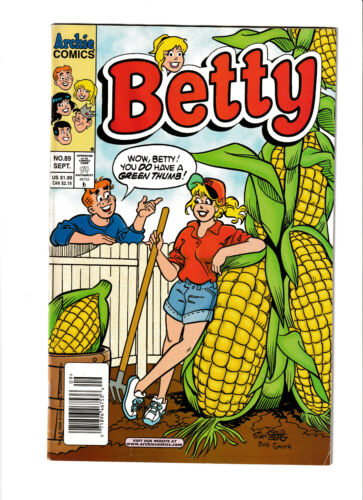 Betty # 89 Archie Comics 2000 FN/VF 7.0 RARE NEWSSTAND COPY. Giant corn cover.