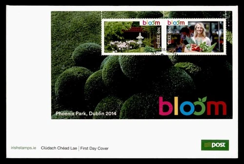 DR WHO 2014 IRELAND FDC BLOOM PHOENIX PARK S/S TREE M77287
