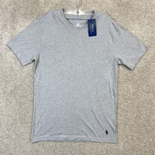 NWT Polo Ralph Lauren T Shirt Men Medium Crew Gray Cotton Short Sleeve