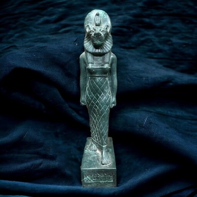 Rare Antique Sekhmet Statue Egyptian Pharaonic BC Unique Ancient Antiques