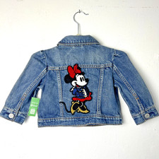 Gap Disney Minnie Mouse Kids Denim Jacket Girls 12-18 Months NWT Retail 69.99