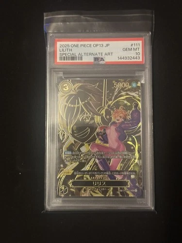 PSA 10 Lilith OP07-111 (JP)  SP Alt Art - Carrying On His Will OP13