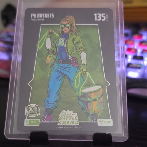 2025 Bo Jackson Battle Arena PB Buckets First Edition Rookie Inspired Glow Card