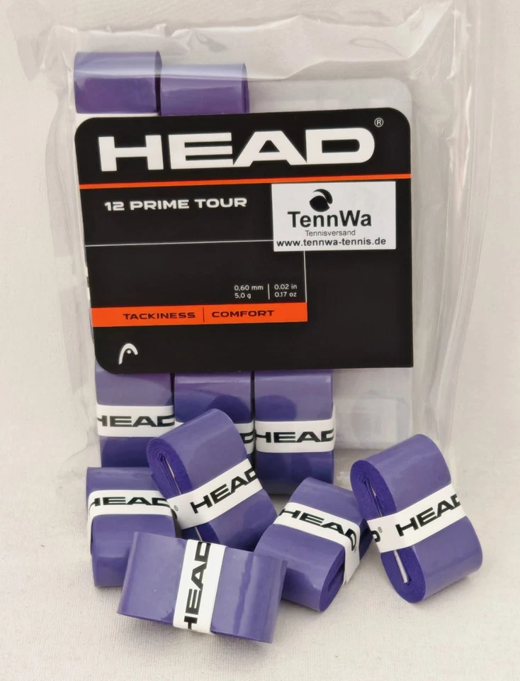 NEUE FARBE: 5er Pack HEAD Prime Tour Grip, Top-Overgrip, 0,6mm purple (lila) - Bild 1 von 1