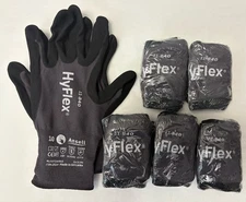 New Ansell HyFlex 11-840 6-PACK Nylon Light Duty Gloves Size 10  (GU-1)