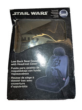 1 Star Wars Darth Vader Black Car Truck Front Bucket Seat Covers