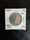 Pristine 1937-P Walking Liberty Half Dollar 90% Silver