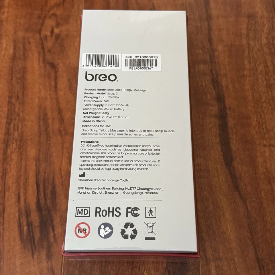 Cepillo masajeador de cuero cabelludo y cabello Breo Scalp 3 Trilogy con calor - Envío gratuito Foto 2 de 4