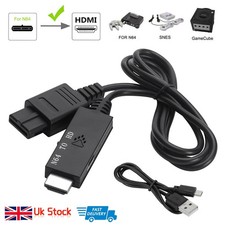 N64 to HDMI Cable Converter All-in-One for N64/SNES/NGC 720P/1080P HD Upscaler