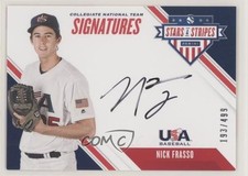2020 Panini USA Baseball Stars & Stripes 193/499 Nick Frasso #CNTNF Auto fo7