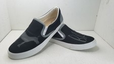 Inkkas Bad Ass Slip On Shoes Donkey Womens Size 9.5 Men 7.5 Black Gray Vegan