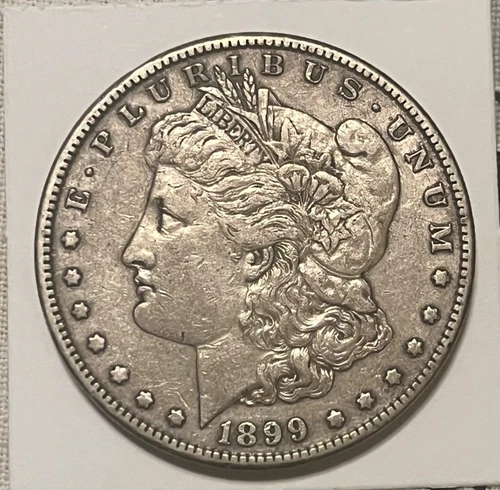 1899-s  Morgan Silver Dollar , Extra Fine , EF , scarce date & grade
