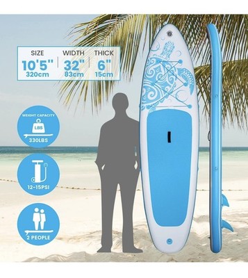 FEATH-R-LITE aufblasbares Stand Up Paddle Board mit Zubehör