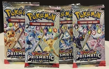 POKEMON PRISMATIC EVOLUTIONS Booster Pack - 1 PACK 10 CARDS Random Artwork NEW