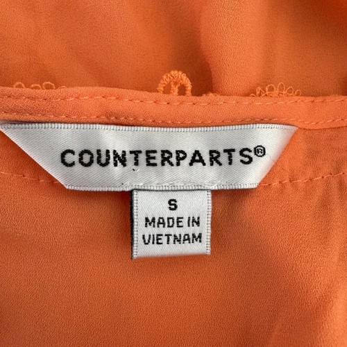 Counterparts Flutter Sleeve Top Womens Sz Small Bohemian Hippie Casual Festival - Picture 3 of 9