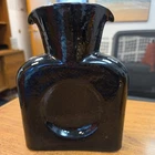 Blenko Handmade Glass 384 Water Bottle in HTF Ebony Signed