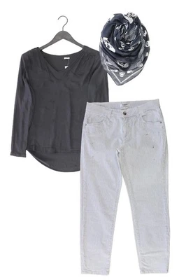 Damenmode Outfit Größe S mit Only Langarmbluse in Gr. 36 und Tuch - Bild 1 von 4