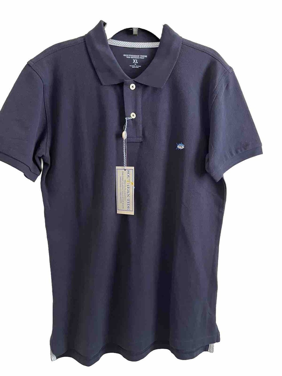 Southern Tide Boy’s The Skipjack Polo Shirt Navy Size XL 16 NWT