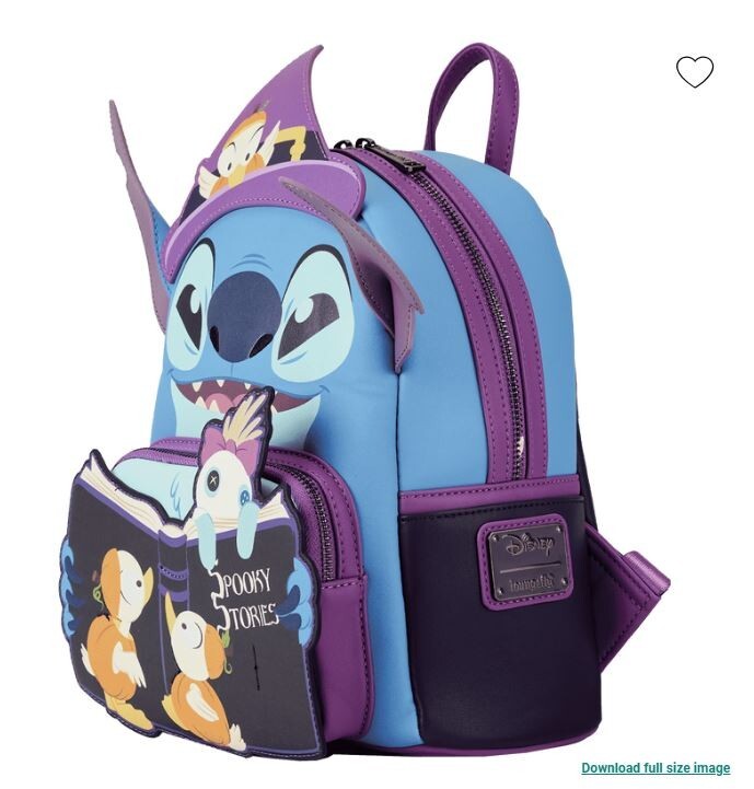 Loungefly Exclusive Stitch Spooky Stories Halloween Glow 