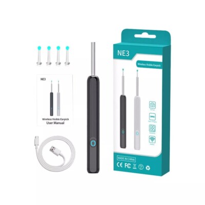 Ohrenschmalzentferner Kamera kabellos HD Ohr Endoskop Löffel Pick Reinigungswerkzeuge Kit