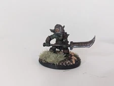 Painted Goblin w/ Halberd for Tabletop Gaming, Fantasy and D&D games
