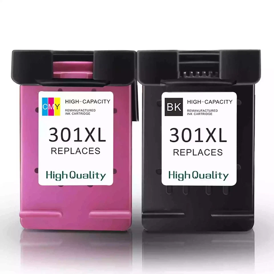 ✅ KIT 2 CARTUCCE COMPATIBILE CON HP 301 XL NERO+COLORE STAMPANTE DESKJET 1050 ✅ - Imagen 2 de 4