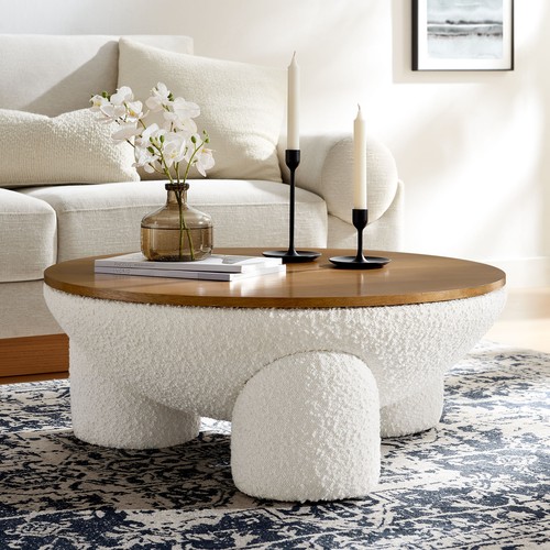Tridome Storage Coffee Table in Natural Ivory eBay