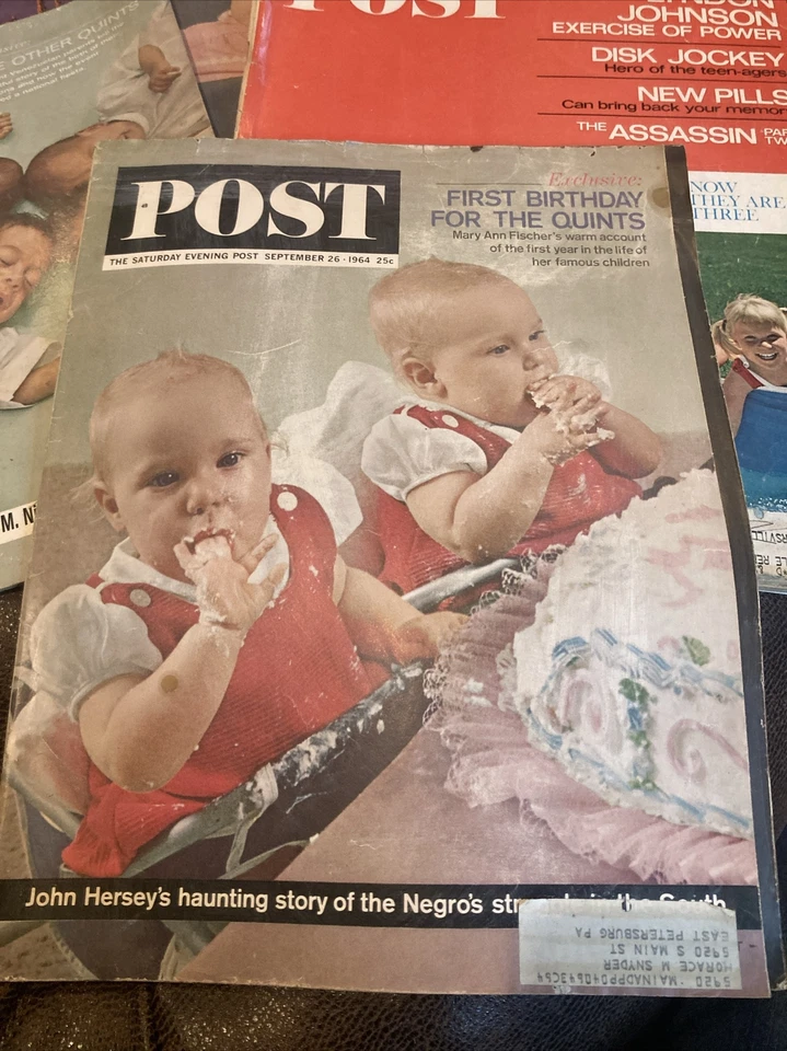 9 Vintage The Saturday Evening Post Magazines, 1963–1967 Quintuplets  ￼ - Image 3 of 4