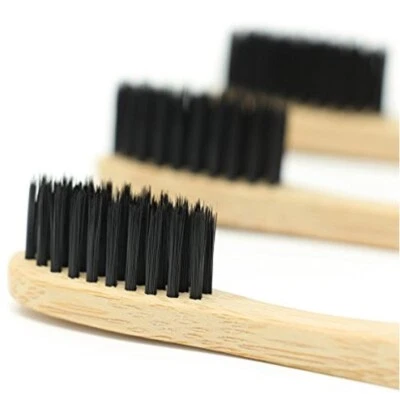 Eco-Friendly Bamboo Toothbrush Organic Natural Biodegradable Wood Medium Bristle