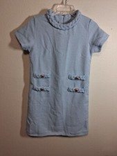 NWOT Retro 70s Style Dress Kennedy Business Casual Cosplay Office Blue Size XS