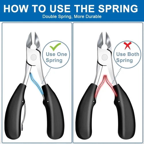 For Thick Ingrown Toe Nails Heavy Duty- Precision Nail Scissor Toenail Clippers - Picture 5 of 8
