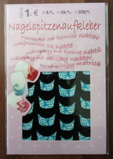 1 Bogen Nagelspitzenaufkleber mit Glitzer +++ Nagelaufkleber +++ Nagelschmuck