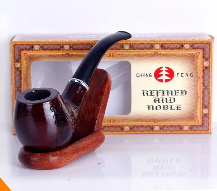 Collectible Durable Wooden Wood Smoking Pipe Tobacco Cigarettes Cigar Pipes Gift