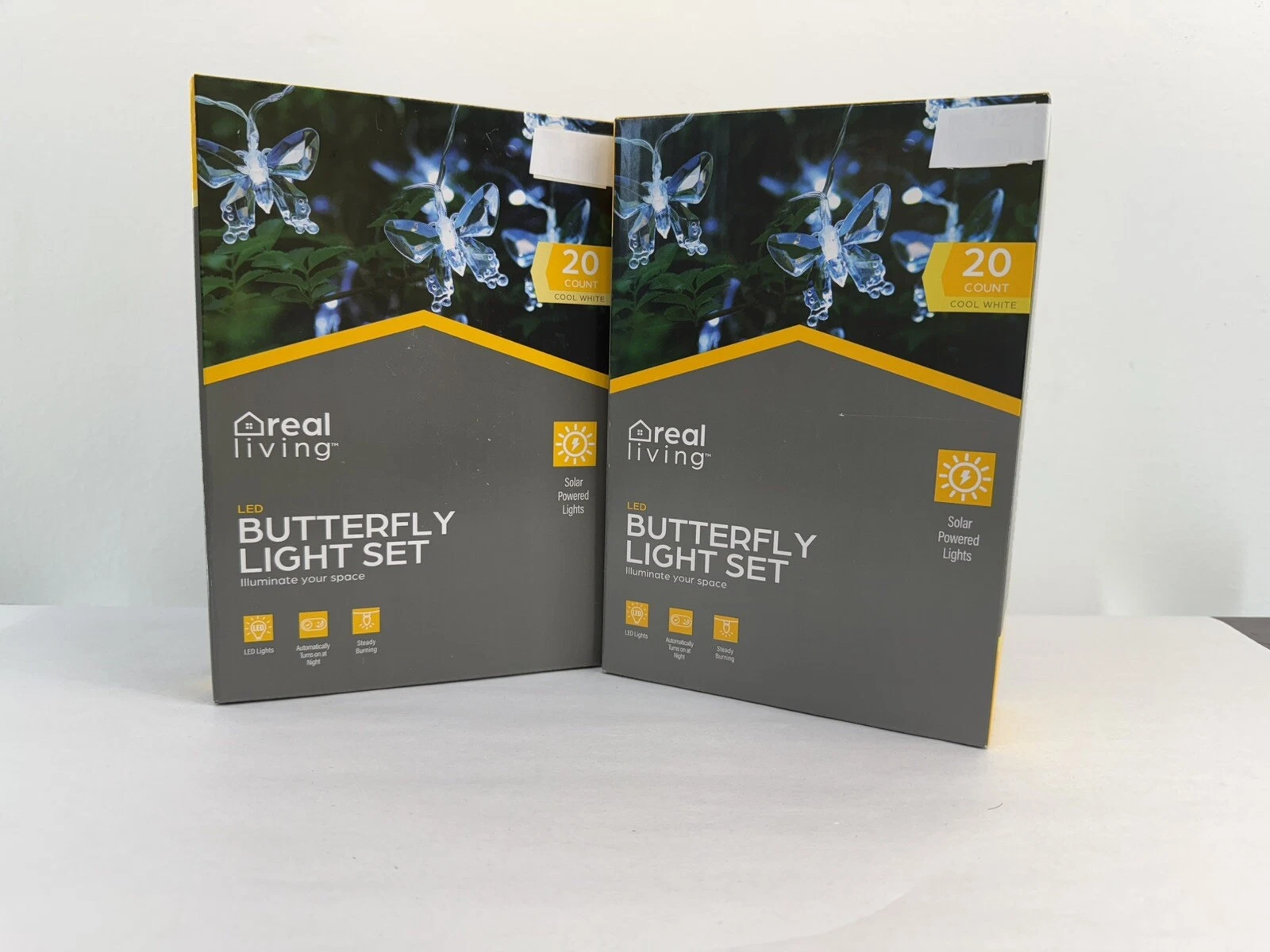Lot 2 Solar Powered Fairy String Butterfly Lights Outdoor Decor Night Garden