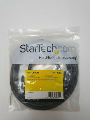 StarTech.com DVIIDMM6 6ft DVI-I Dual Link Digital Analog Monitorkabel M/M