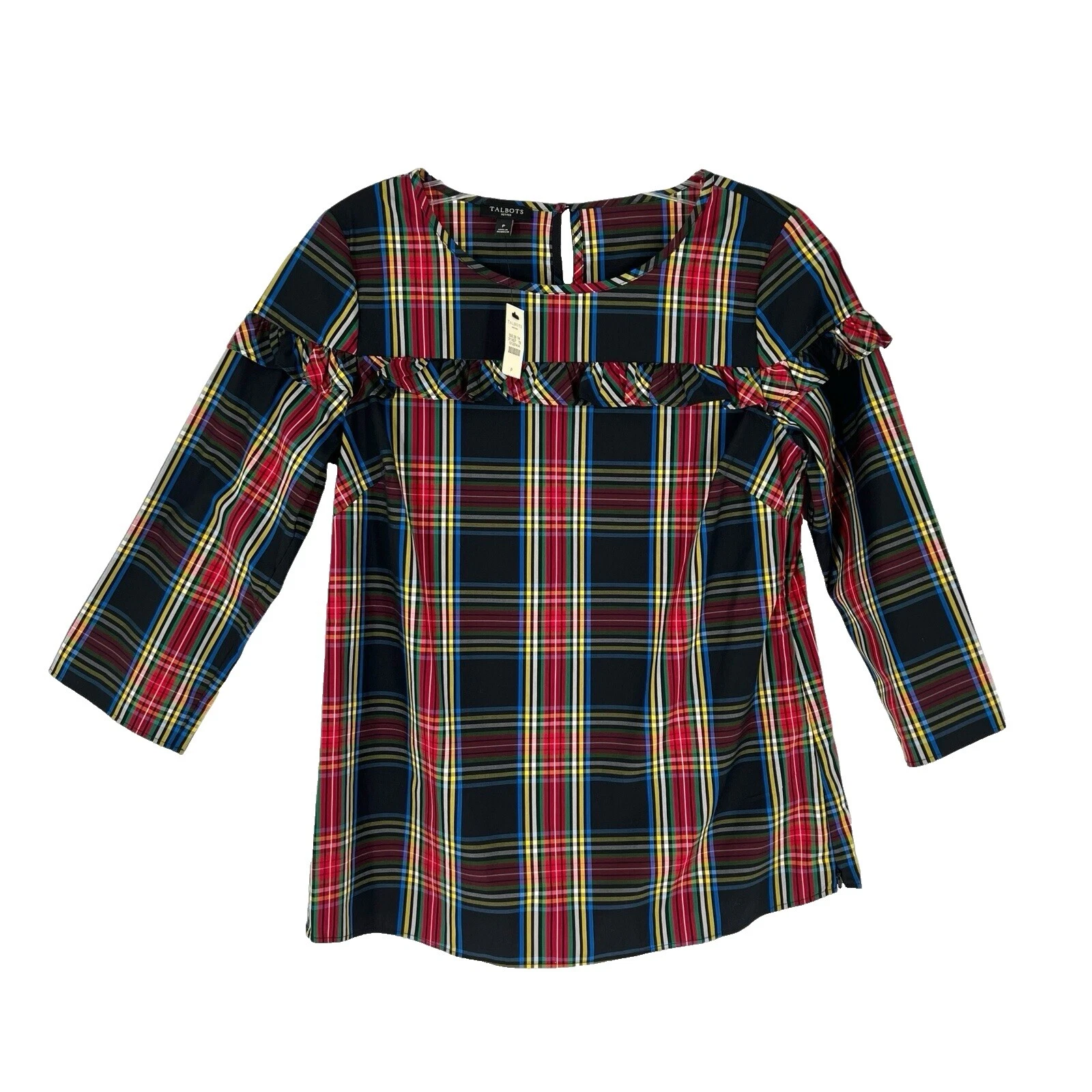 Talbots Petites Casual Plaid Tops for Women