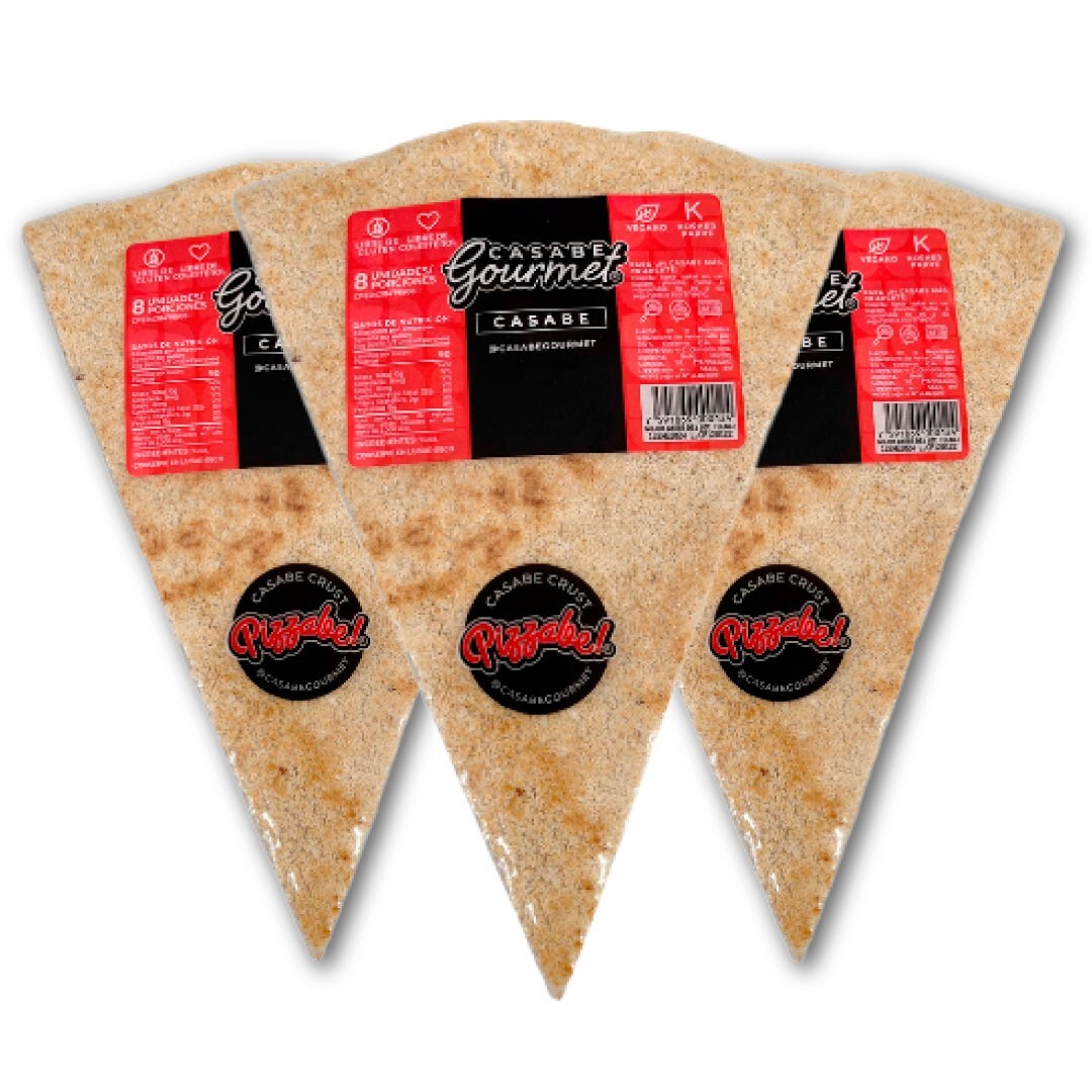 Casabe Gourmet Natural from Venezuela Pan de Yuca (Pizzabe 220gr