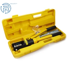 16Mt Hydraulic Wire Crimper W/11 Dies Battery Cable Lug Crimping Tool NEW