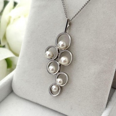 MIKIMOTO SILVER ネックレス Mikimoto Silver pearl necklace MIKIMOTO SILVER ネックレス Mikimoto Silver pearl necklace